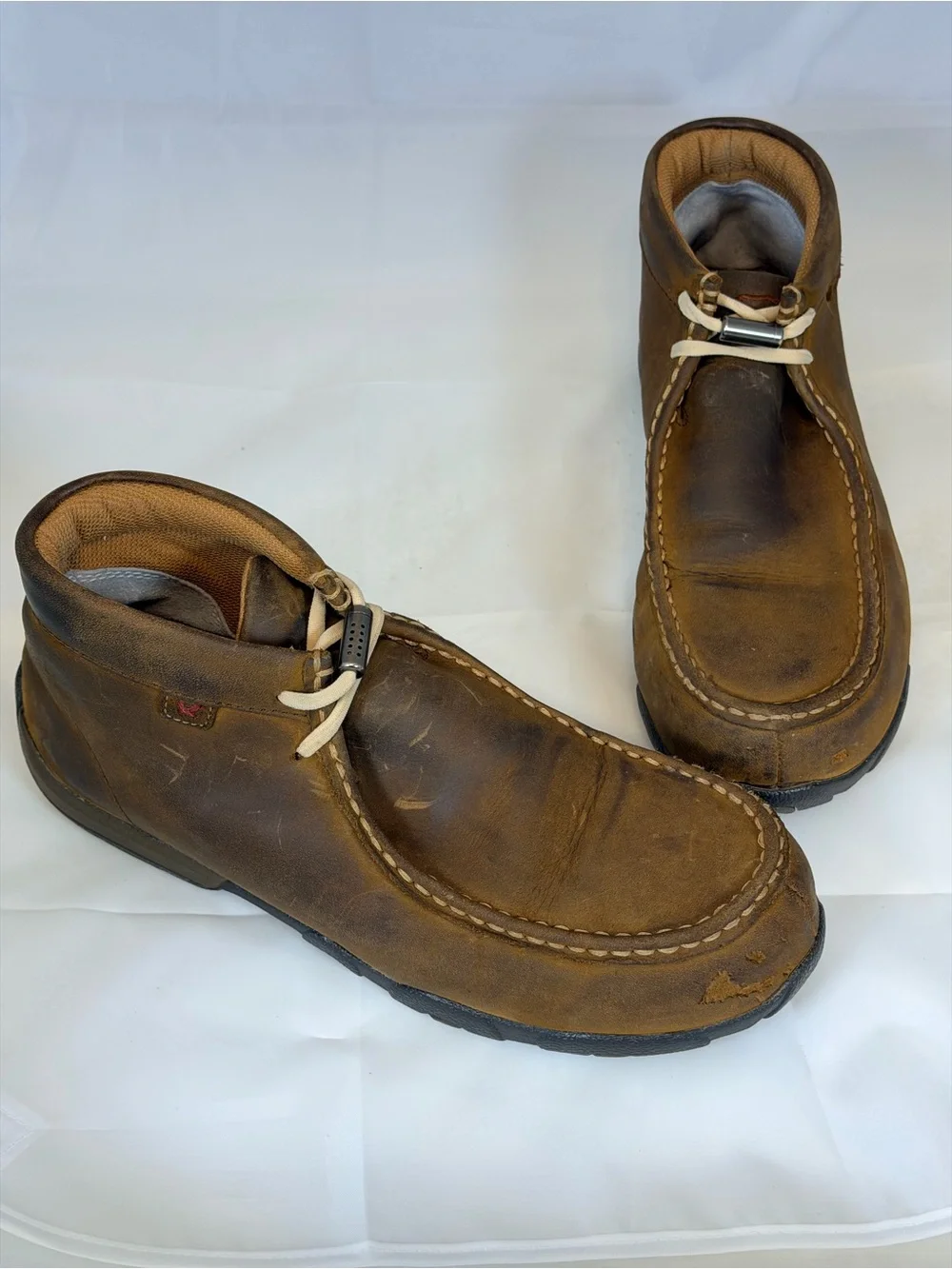 Women’s Twisted X Brown Leather Steel Toe Chukka Boots